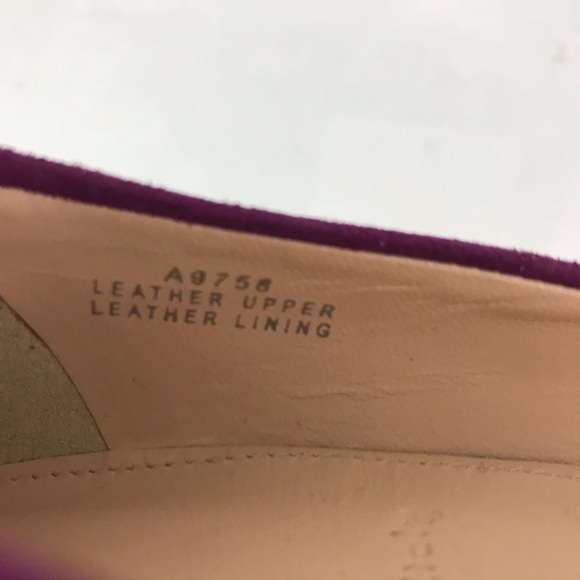J Crew Italy 8 Dulci Suede Kitten Heels Purple - Picture 8 of 8